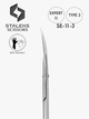 Ножницы для кутикулы профессиональные для левши PRO EXPERT 11 TYPE 1 (25мм) SE-11/3 STALEKS - изображение 6