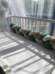 Бампер-коса захист у дитяче ліжечко бежево-молочно-оливковий 3-плетіння 120 см - зображення 6