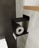 Полка держатель для туалетной бумаги NC Home Universal черная 110099 - изображение 1