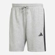 Шорты хлопковые короткие мужские Adidas Essential 3-Stripes French Terry JE6419 M Серые (4067906066932) - изображение 6