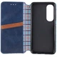 Противоударный Кожаный чехол-книжка GETMAN Cubic (PU) для Oppo A60 4G Синий - изображение 6