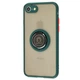 Чохол Fiji Colorframe для Apple iPhone 8 матовий бампер з кільцем підставкою Green - зображення 1