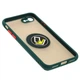 Чохол Fiji Colorframe для Apple iPhone 8 матовий бампер з кільцем підставкою Green - зображення 3