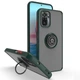 Чехол Fiji Colorframe для Xiaomi Redmi Note 10 / Note 10S матовый бампер с кольцом подставкой Green - изображение 1