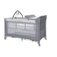 Ліжко-Манеж Lorelli Torino 2 Layer Plus Grey Striped Elements - зображення 1