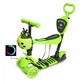 Дитячий самокат Scooter 5в1 з батьківською ручкою Сонечко Зелений - зображення 1