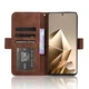 Чехол-книжка с кармашками Deexe Wallet Stand для Infinix Note 50 / Note 50 Pro - Brown - изображение 3