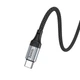 Кабель HOCO X102 USB to Type-C для швидкого заряджання та передачі даних, 3 A, довжина 1 м, Black - зображення 6