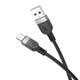 Кабель для смартфонів HOCO X109 Energy, USB-A – Type-C, силіконовий, чорний, 1 м, до 3A, передача даних - зображення 1