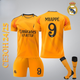 Футбольна форма Real Madrid Mbappe (Мбапе) 9, сезон 24/25 з гетрами (розмір 34-38), розмір 22на зріст 125-130 см, помаранчева - изображение 1