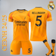 Футбольна форма Real Madrid BELLINGHAM (Реал Мадрид Белінгем), сезон 24/25 з гетрами (розмір 34-38), розмір 26 на зріст 140-145 см, помаранчева - зображення 1