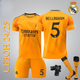 Футбольная форма Real Madrid BELLINGHAM (Реал Мадрид Белингем), сезон 24/25 с гетрами (размер 34-38) и щитками, размер 20 ростом 120-125 см, оранжевая (R-03-BL-OR-20) - изображение 1