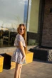 Детский костюм для девочки подростка на лето, топ и юбка-шорты из хлопка IRmAS 0969 рост размер 134 белый - изображение 6
