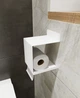Полка держатель для туалетной бумаги NC Home Universal белая 110482 - изображение 1