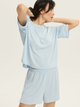 Szorty piżamowe damskie Esotiq Ruth 43516-50X XL Błękitne - obraz 3