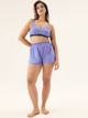 Spodenki sportowe damskie z wysokim stanem BLOOVII Summervibes 42941-54X S Niebieskie - obraz 3