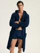 Халат чоловічий бавовняний з капюшоном Esotiq Homme Stellar 44051-59X L Темно-синій (5903972605745) - зображення 3