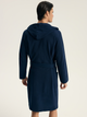 Халат чоловічий бавовняний з капюшоном Esotiq Homme Stellar 44051-59X XL Темно-синій (5903972605752) - зображення 2