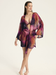 Szlafrok plażowy damski Esotiq Tango 42422-49X L/XL Fioletowy - obraz 3