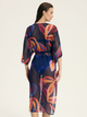 Szlafrok plażowy damski Esotiq Papaya 43148-59X L/XL Granatowy - obraz 2