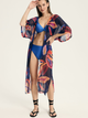 Szlafrok plażowy damski Esotiq Papaya 43148-59X L/XL Granatowy - obraz 3