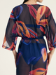 Szlafrok plażowy damski Esotiq Papaya 43148-59X S/M Granatowy - obraz 9