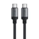 Кабель ACEFAST C20-03 USB-C до USB-C алюмінієвий alloy charging data cable Black (6974316283775) - зображення 1