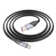 Кабель HOCO U119 USB для Type-C 5A, 1.2m, нілон, алюмінієві connectors, Black (6942007605007) - зображення 3