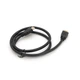 Кабель Merlion HDMI-HDMI HIGH SPEED 1m, v1.4, OD-7.5 mm, круглий Black, коннектор Black Voltronic YT-HDMI(M)/(M)HS-1m - зображення 2