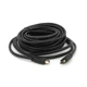 Кабель Merlion HDMI-HDMI HIGH SPEED 10m, v1.4, OD-7.5mm, круглый Black, коннектор Black Voltronic YT-HDMI(M)/(M)HS-10m - изображение 1