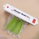Машинка для вакуумации и запайки пакетов Vacuum Sealer-E вакуумный упаковщик и 10 пакетов белый/оранжевый - изображение 1