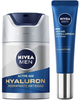 Zestaw do pielęgnacji twarzy dla mężczyzn Nivea Men Hylaluron Krem do twarzy 50 ml + Krem pod oczy 15 ml + Torebka kosmetyczna (8412300052580) - obraz 2