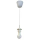 Светильник подвесной лофт E27 220В белый с LED-лампой 10W, провод 1м - изображение 1