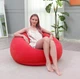 Надувне крісло Fatboy SB-1KR кругле, надувне сидіння для відпочинку на природі та вдома Червоний - зображення 5