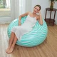 Надувное кресло мешок Fatboy Sofa 1 для отдыха на природе и дома до 150 кг Mint - изображение 8