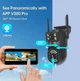 Уличная камера видеонаблюдения поворотная WIFI IP Smart V380 Pro 4G-IP66 2 независимых объектива 3MPx/3MP - изображение 4