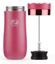 Френч пресс термочашка 320 мл. French Coffee Press iCafilas Red (1B50CE3ACB50) - изображение 2