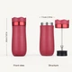 Френч пресс термочашка 320 мл. French Coffee Press iCafilas Red (1B50CE3ACB50) - изображение 10