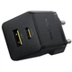 Мережевий зарядний пристрій Baseus Palm, USB-A+Type-C, 30 Вт, швидка зарядка QC/PD, Чорний (P1011160A113-00) - зображення 2