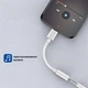 Адаптер для дротових навушників Lightning - 3.5 мм Jack перехідник для IPhone з підтримкою дзвінків, 10.5 см, білий (104583091) - зображення 5