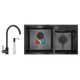 Набор Mixxus SET-7843D-220x1.0-PVD (мойка+смеситель+диспенсер) (MX0585) - изображение 1