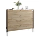Комод с 4 ящиками LION Wood с черными ножками 100х90х45 см Дуб Аппалачи (LION-042977) - изображение 2