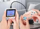 Аккумуляторный портативная игровая консоль для игры вдвоем с джойстиком 3" LCD 500 8bit Game Box с возможностью подключения к ТВ 115*79*22 мм Розовый - изображение 2