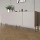 Комод на золотых металлических ножках LION Грей 204x38x76,5 см Кашемир/Кашемир (LION-042647) - изображение 1