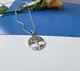 Серебряная круглая подвеска кулон Дерево Жизни серебро 925 пробы Черненное 3251ч 2.09г - изображение 5