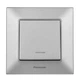 Выключатель одноклавишный с подсветкой Panasonic Arkedia Slim Серебро (WNTC0002-2SL) - изображение 1