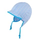 Шапочка двухсторонняя для мальчика с UV+50 tutu 04041 46-48 Голубая с белым - изображение 2