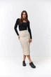 Спідниця пряма з ґудзиками Wear me S Бежевий (20_25_87_10502) - изображение 1