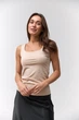 Майка база на широких бретелях Wear me XS Бежевий (12_25_007_9437) - изображение 1