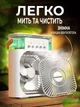 Настольный міні кондиціонервентилятор с увлажнителем воздуха led rgb подсветкой ночник 3 в 1 экономный портативный охладитель очиститель увлажнитель с льдом переносной для дома офиса квартиры питание usb - изображение 5